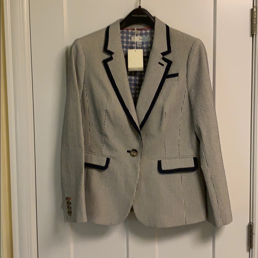 Boden Seersucker Blazer
